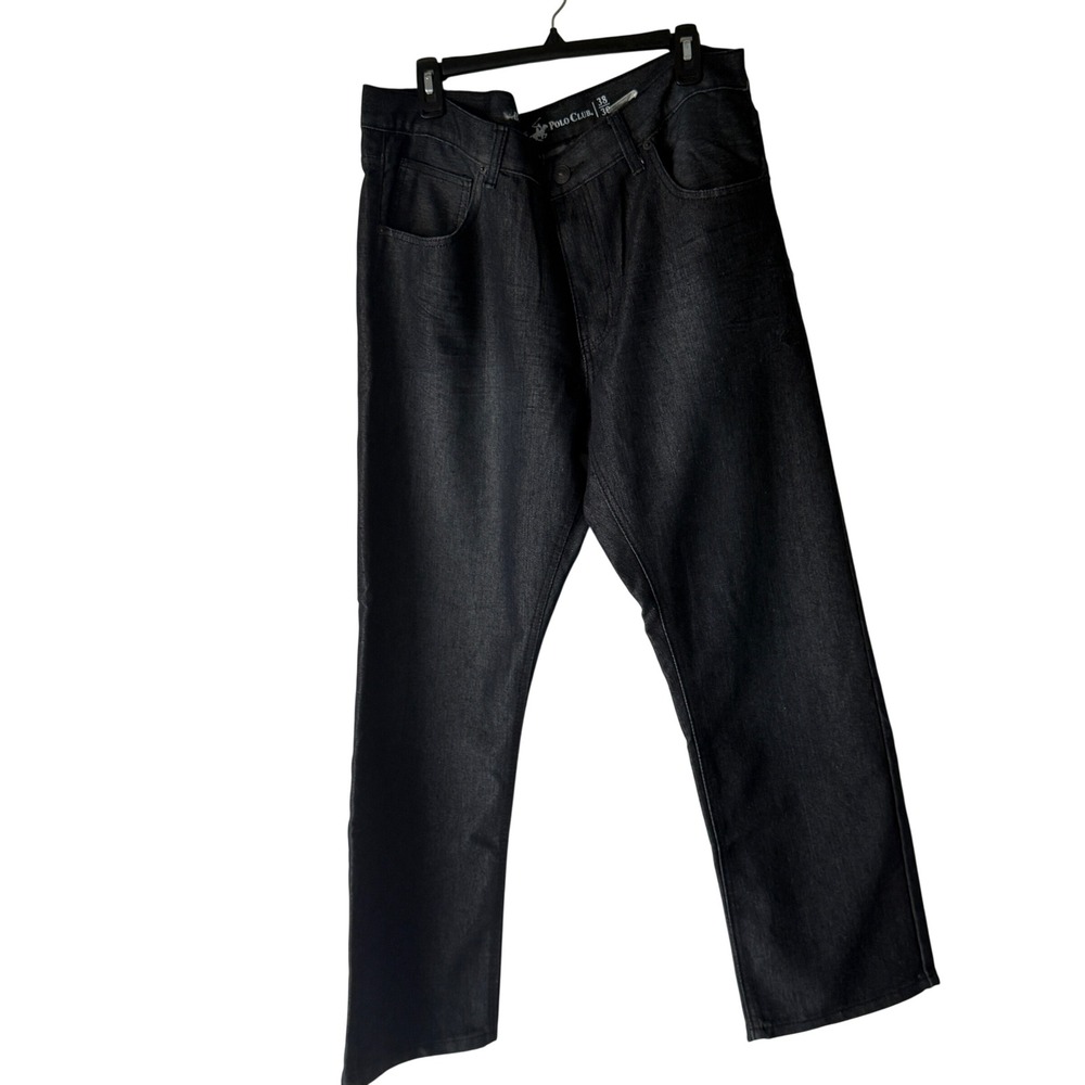 Polo Club Mens Dark Wash Straight Leg Jeans Size 38 x‎ 30 Baggy Streetwear